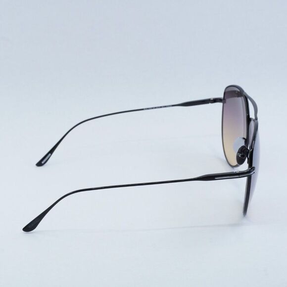 NEW TOM FORD MILLA FT0784 01C SHINY BLACK SUNGLASSES